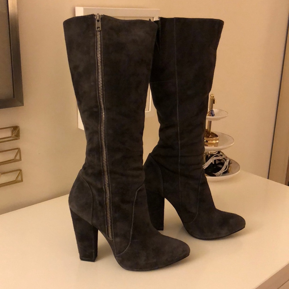 Steve Madden OTK Grey boots
